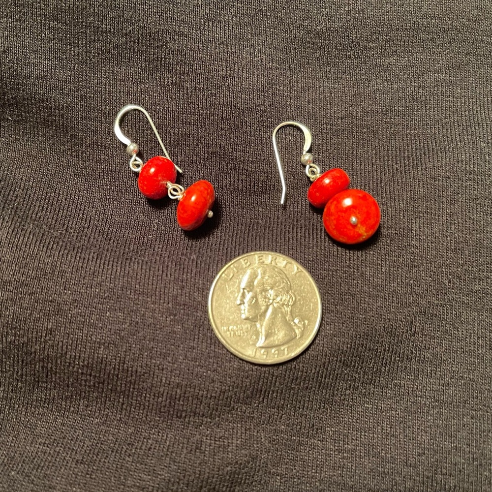 Jay King Red Coral earrings